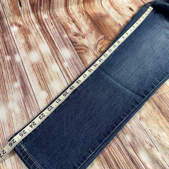 NEW Wallflower Overalls Sz Large Blue Crop Jeans Denim Pants Farmer Bib 33x26 - Picture 7 of 11